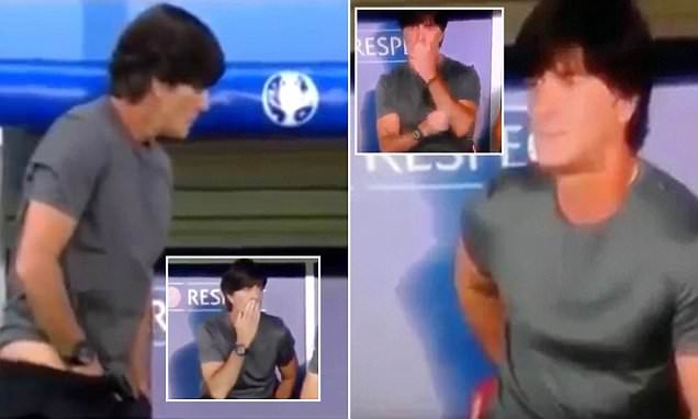 Ihhh ... Jorok ... Pelatih Jerman Joachim Low Kepergok `Galeri` di Euro 2016